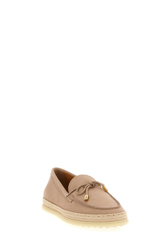 TOD'S 'Gomma Rafia 92K' loafers For Women 100% calfskin leather (Bos Taurus)