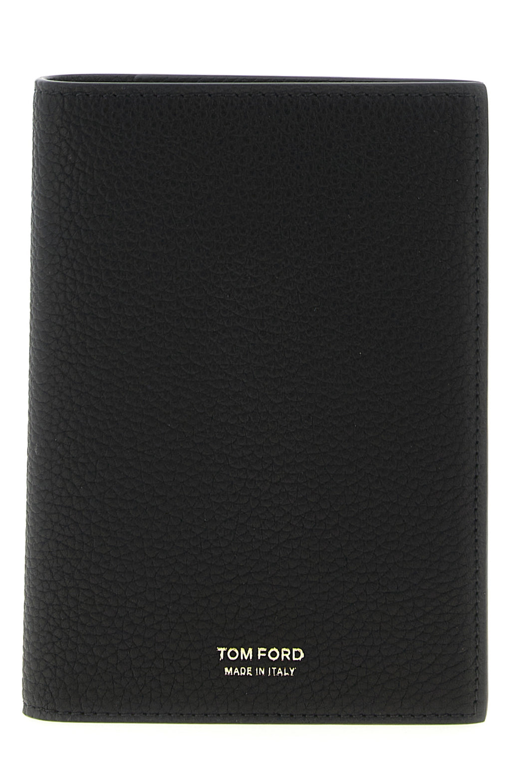 TOM FORD Hammered passport holder For Men 100% calfskin leather (Bos Taurus)
