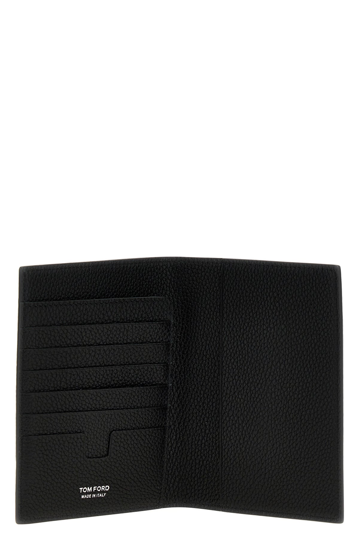 TOM FORD Logo passport holder For Men 100% calfskin leather (Bos Taurus)
