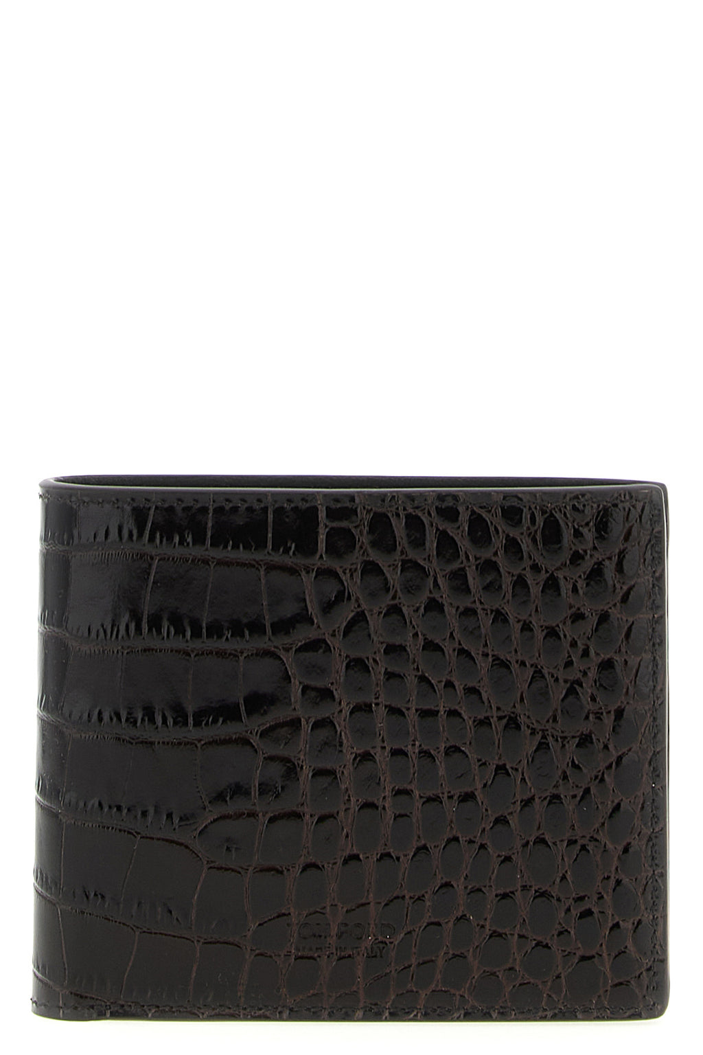 TOM FORD Crocodile leather wallet For Men 100% calfskin leather (Bos Taurus)