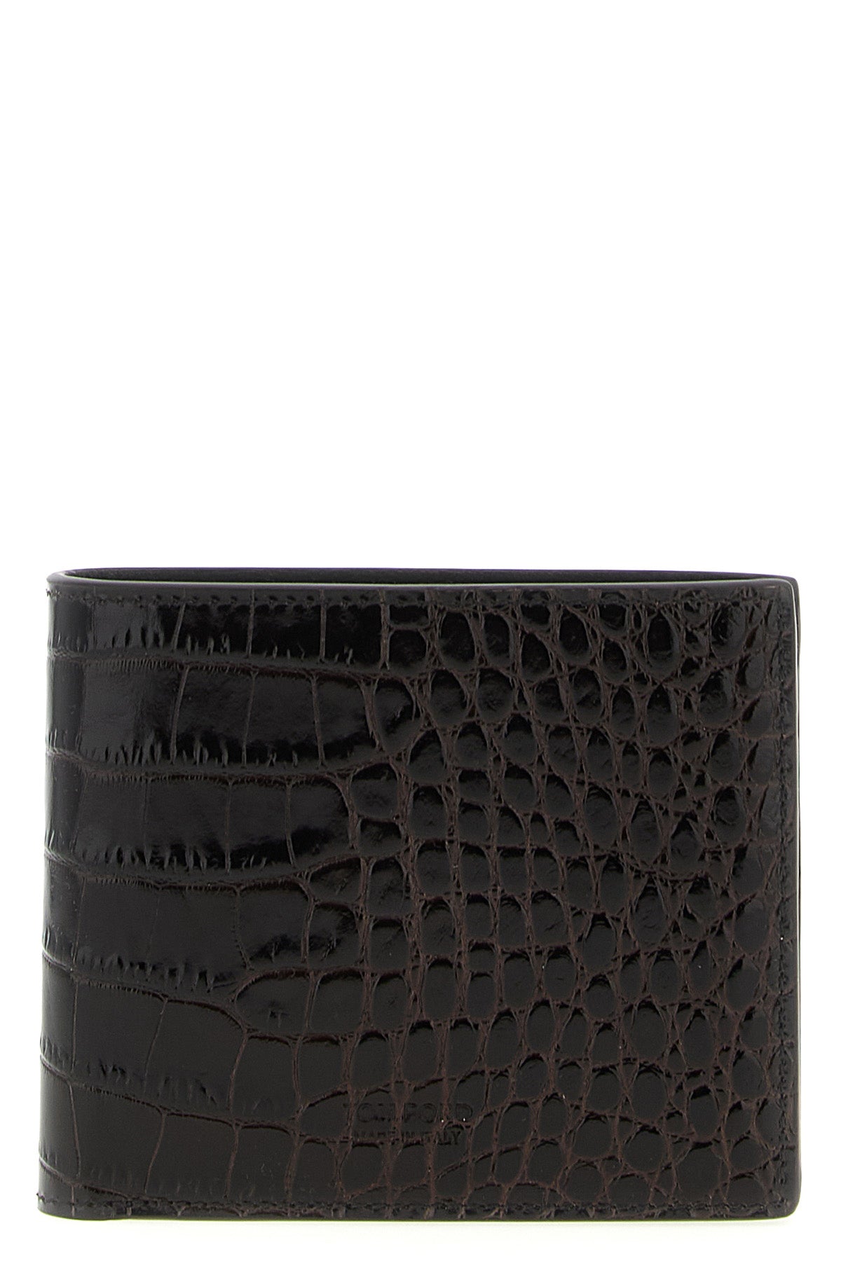 TOM FORD Crocodile leather wallet For Men 100% calfskin leather (Bos Taurus)