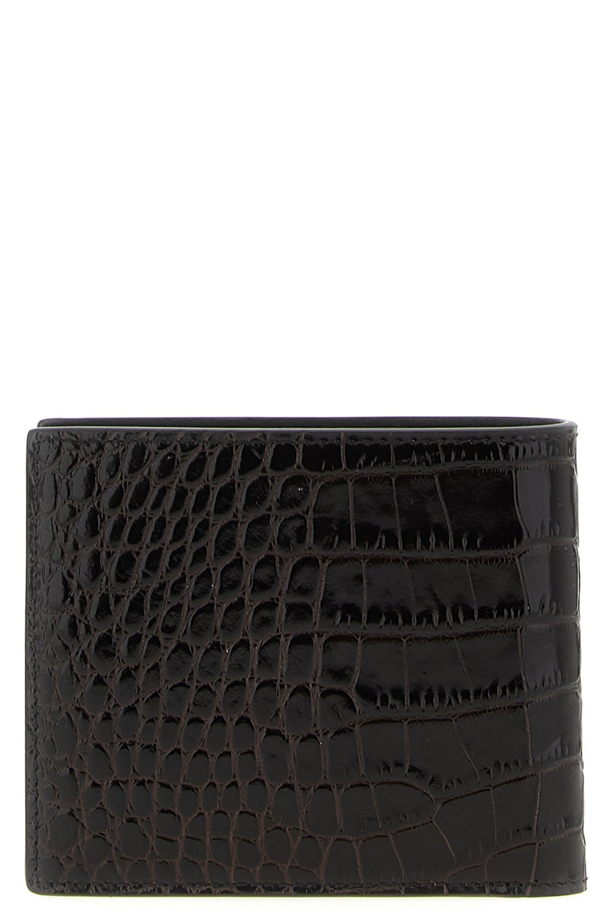 TOM FORD Crocodile leather wallet For Men 100% calfskin leather (Bos Taurus)