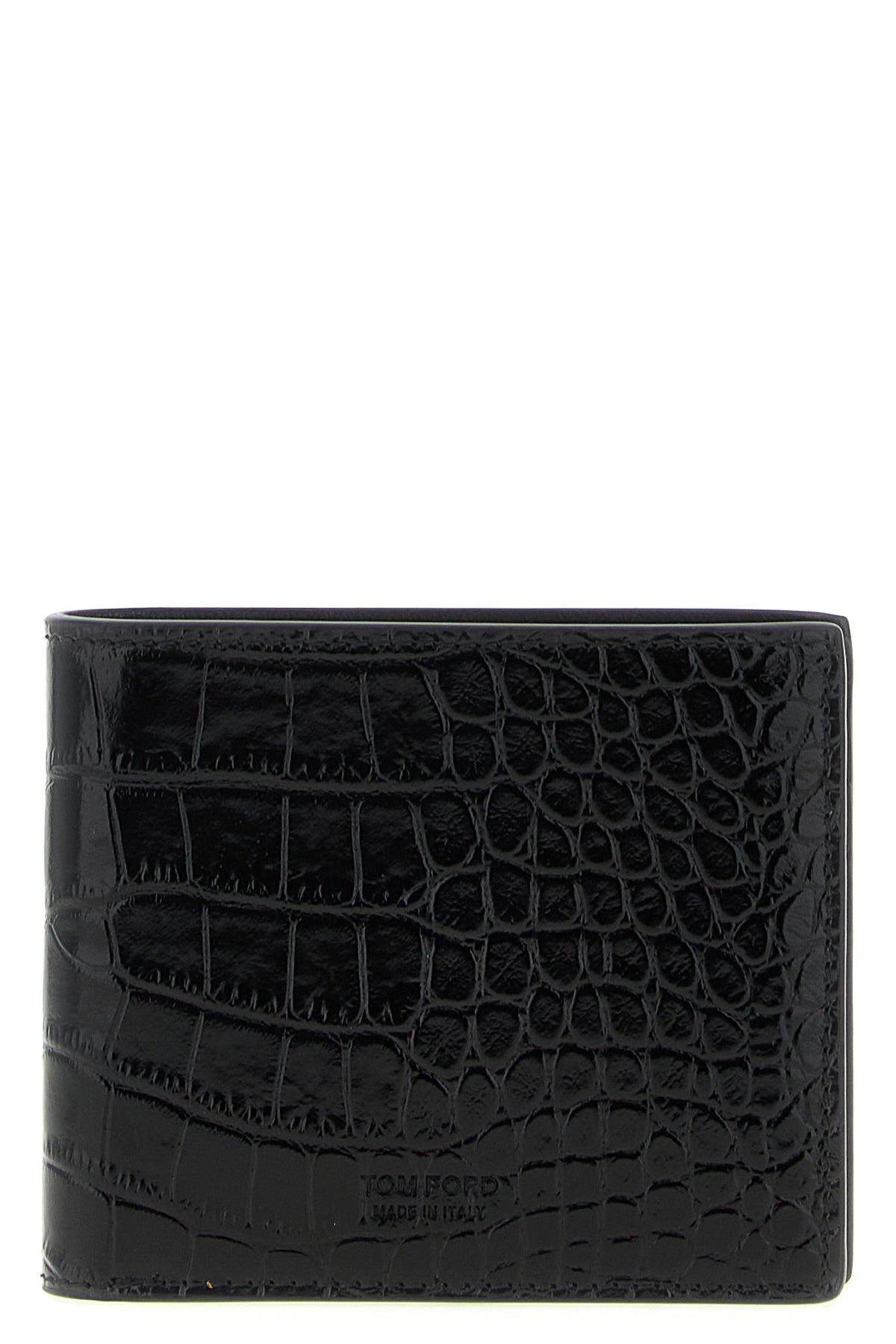 TOM FORD Crocodile leather wallet For Men 100% calfskin leather (Bos Taurus)