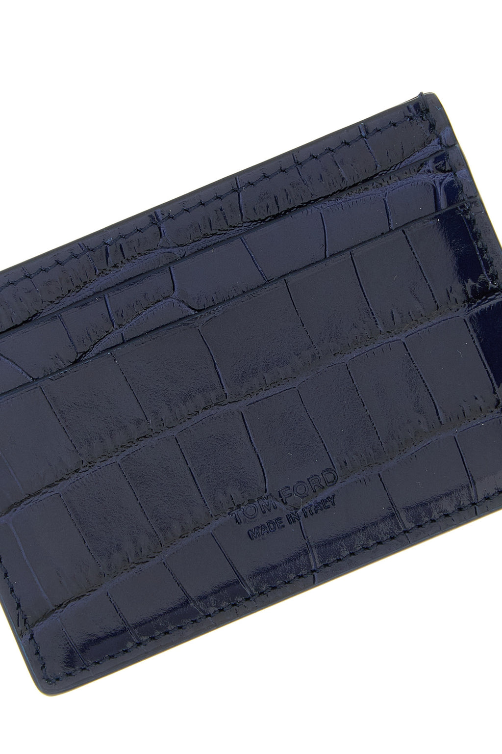 TOM FORD Crocodile card holder For Men 100% calfskin leather (Bos Taurus)