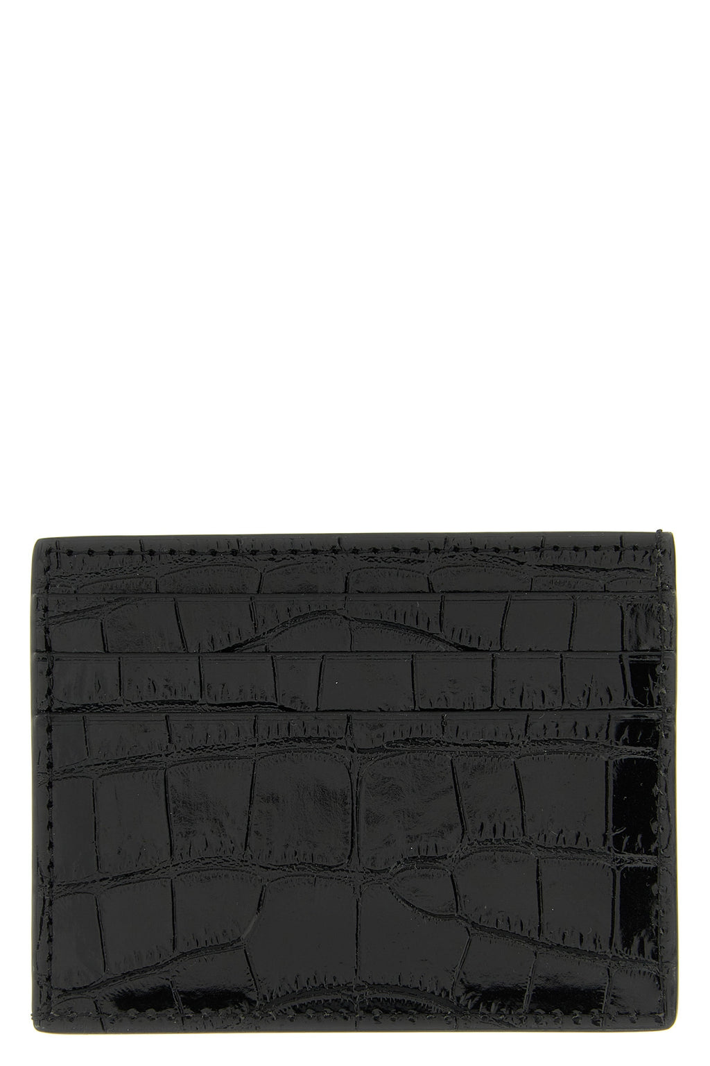 TOM FORD Crocodile leather card holder For Men 100% calfskin leather (Bos Taurus)