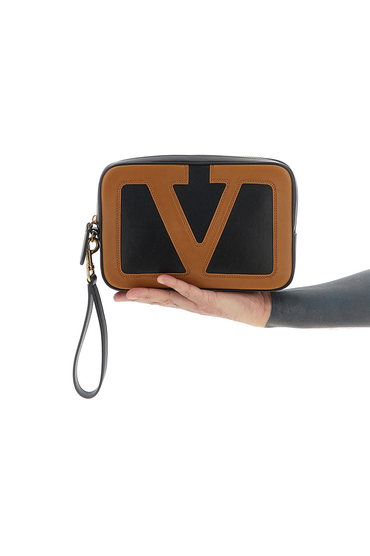 VALENTINO GARAVANI Valentino Garavani 'Viva Superstar' pouch For Men 100% lamb leather (Ovis Aries)
