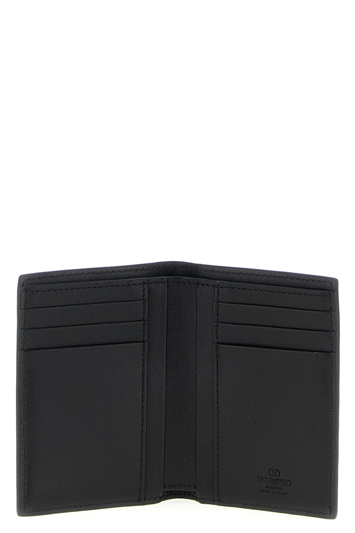 VALENTINO GARAVANI Valentino Garavani Vlogo Signature cardholder For Men 100% ostrich leather