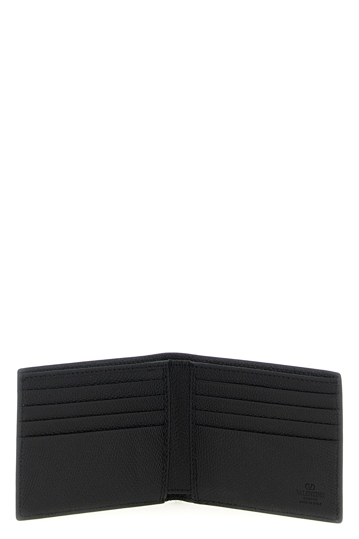 VALENTINO GARAVANI Valentino Garavani Vlogo Signature Wallet For Men 100% calfskin leather (Bos Taurus)