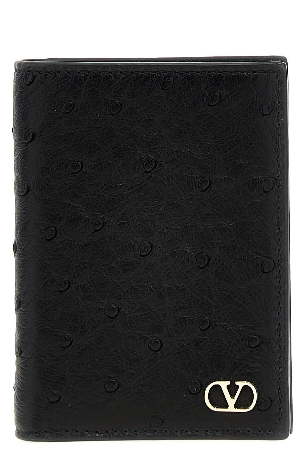 VALENTINO GARAVANI Valentino Garavani VLogo cardholder For Men 100% ostrich leather