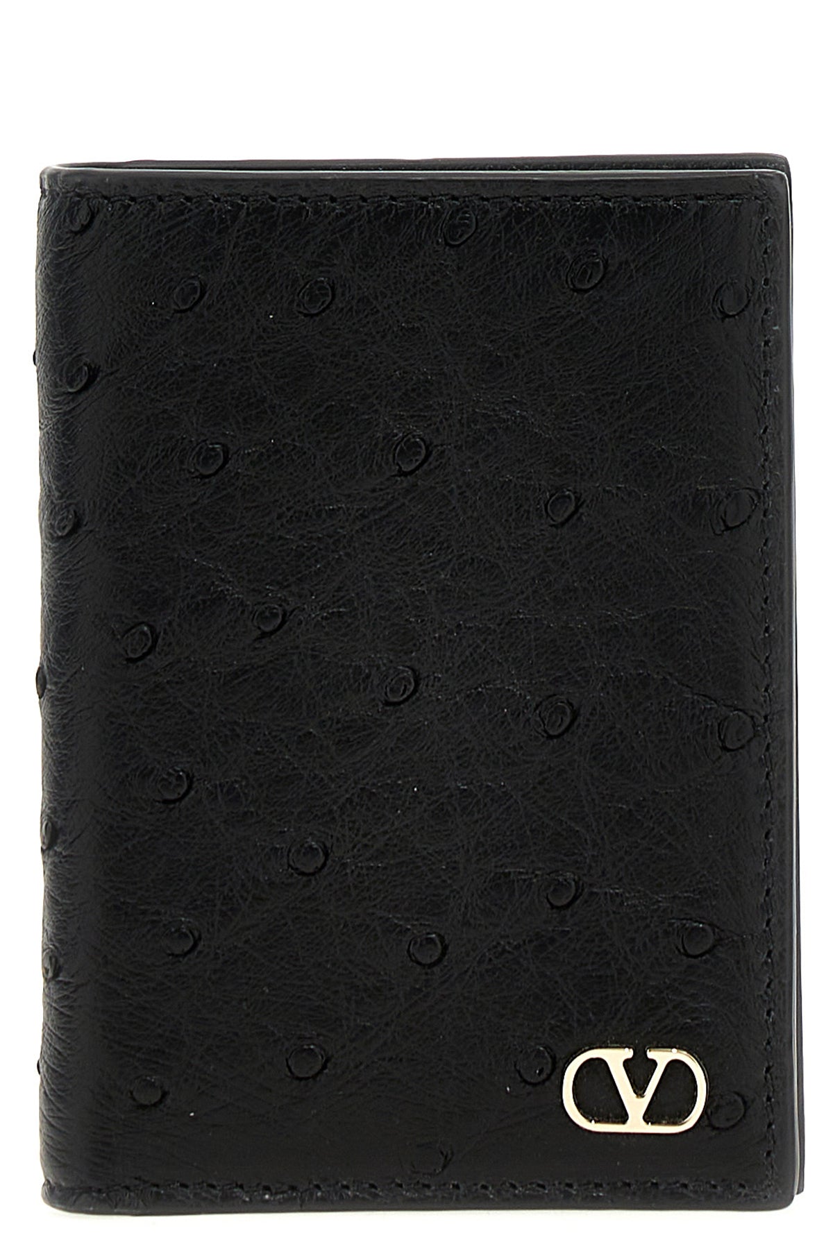 VALENTINO GARAVANI Valentino Garavani VLogo cardholder For Men 100% ostrich leather