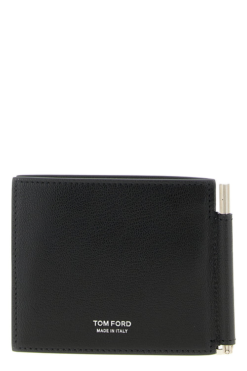 TOM FORD 'T-Line' wallet For Men 100% deerskin leather