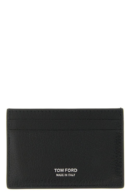 TOM FORD 'T Line' card holder For Men 100% goat leather