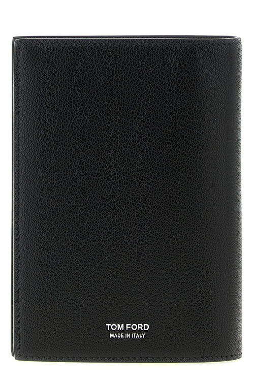 TOM FORD 'T Line' passport holder For Men 100% goat leather
