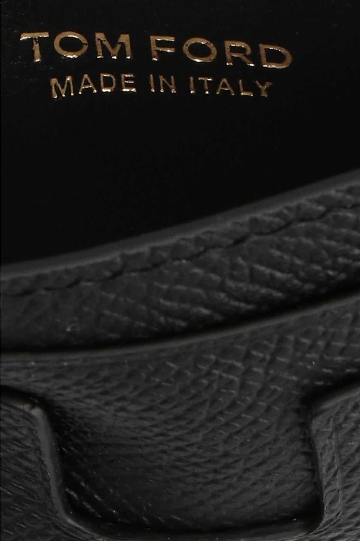 TOM FORD Logo card holder For Men 100% calf leather (bos taurus)