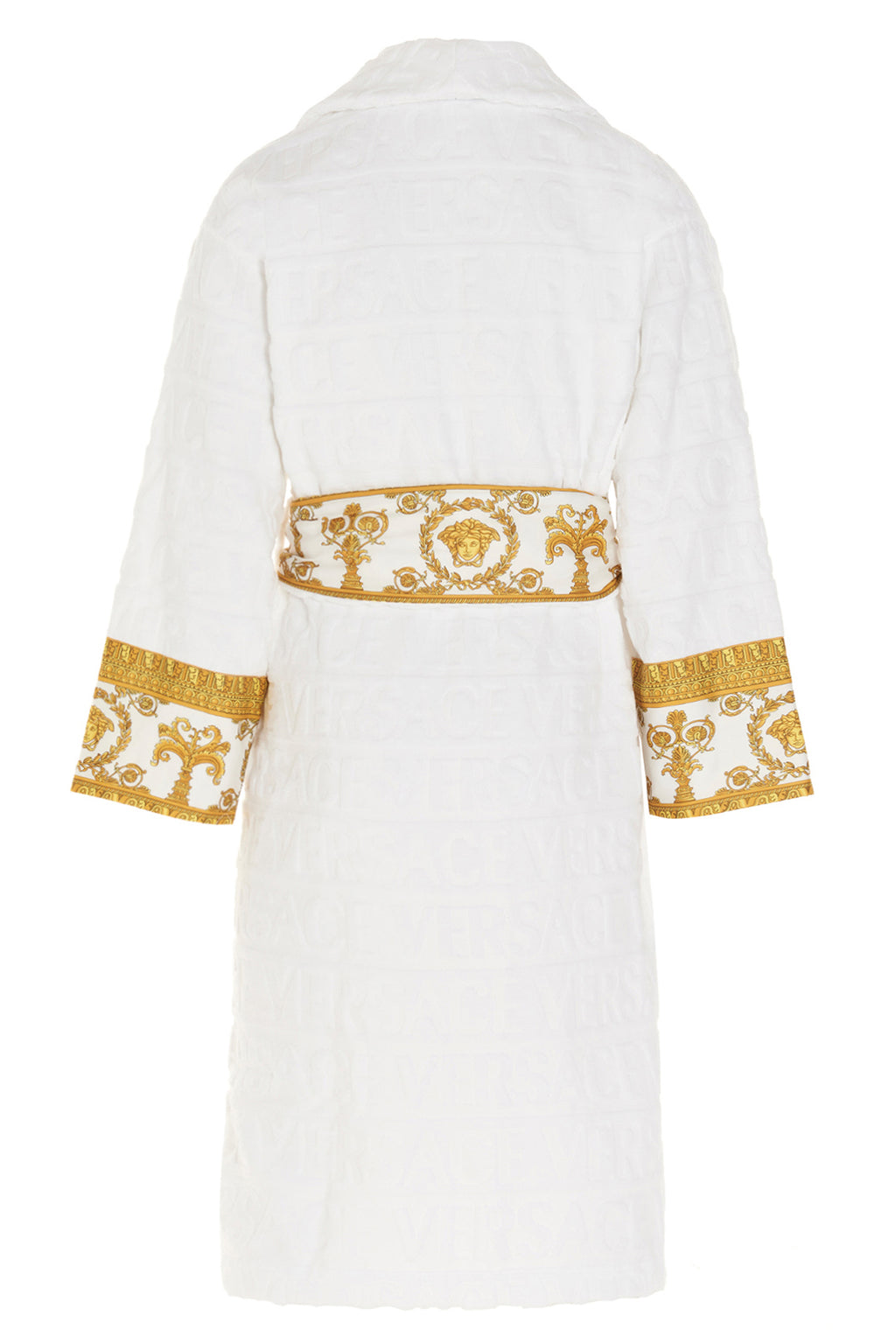 VERSACE HOME Embossed logo bathrobe For Home & lifestyle 100% cotton