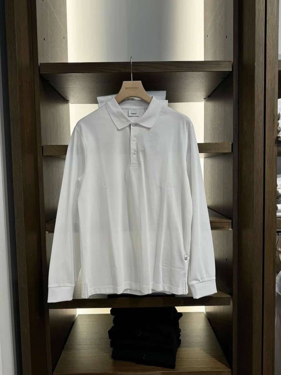 Long-sleeve Cotton Piqué Polo Shirt