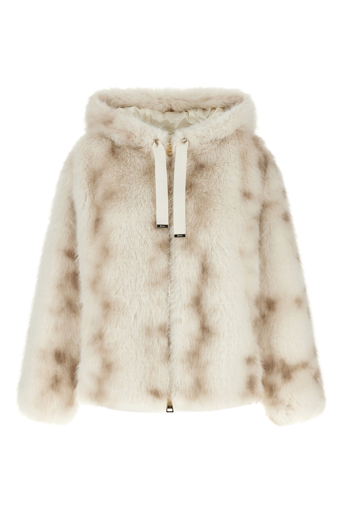 Faux fur bomber jacket