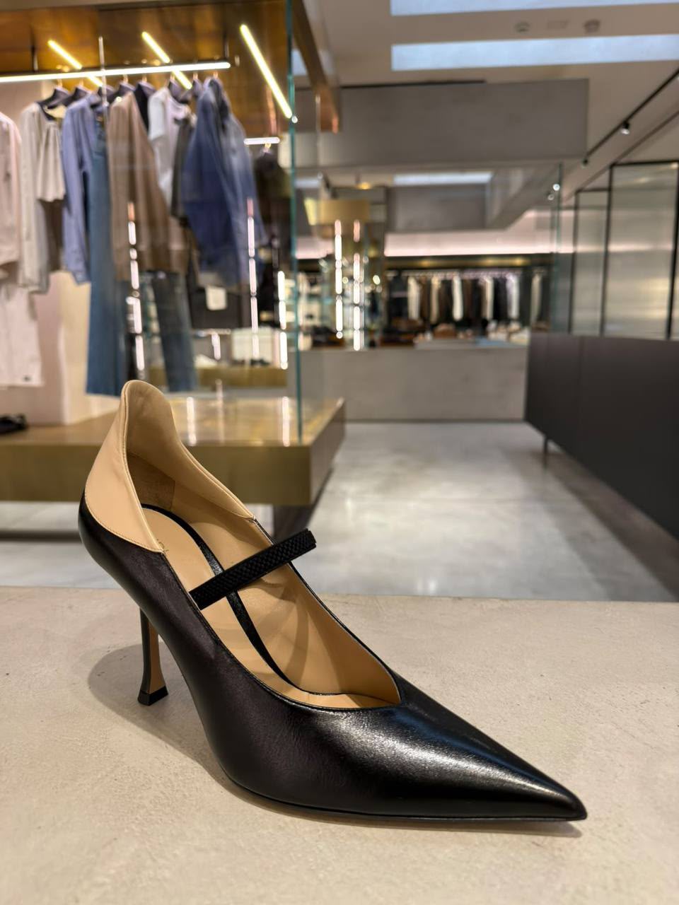 Two-Tone Mary Jane Pumps