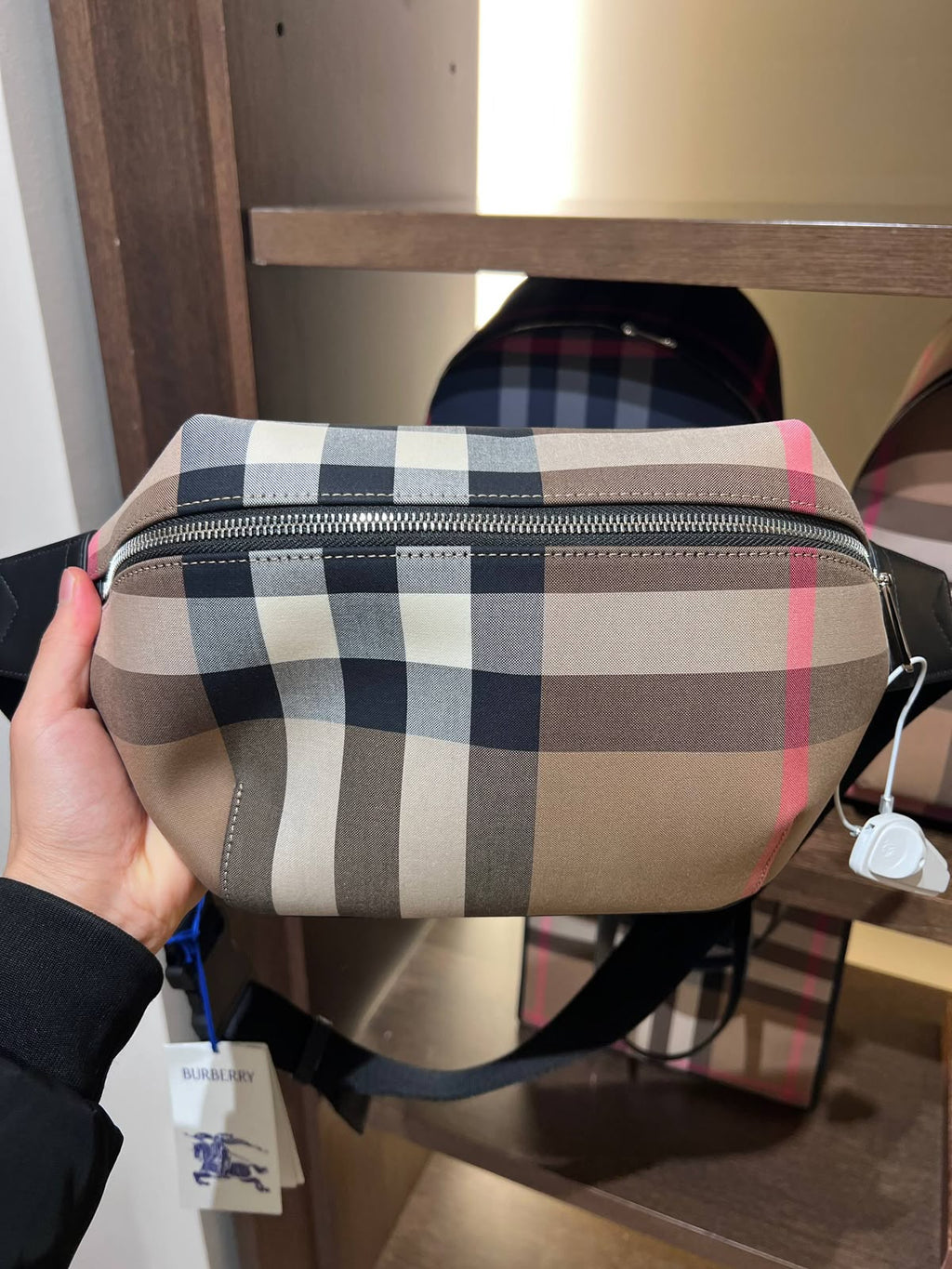 Check Belt Bag
