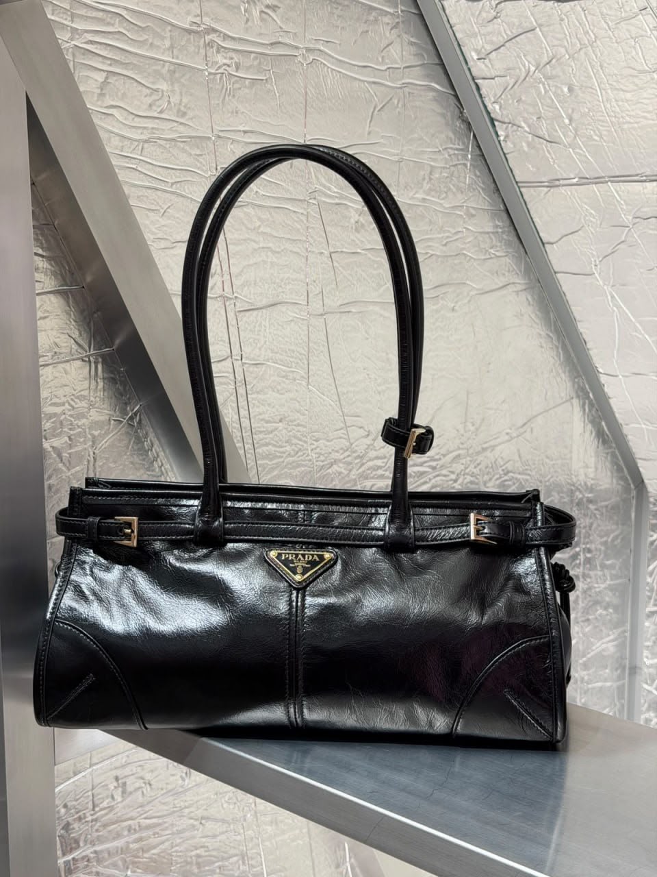Buckle Small Leather Handbag