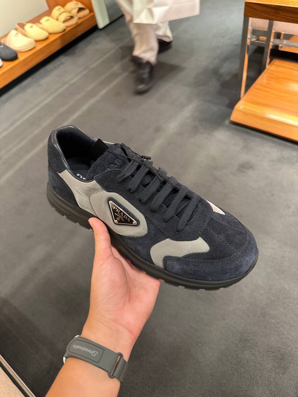 Suede and Leather Sneakers