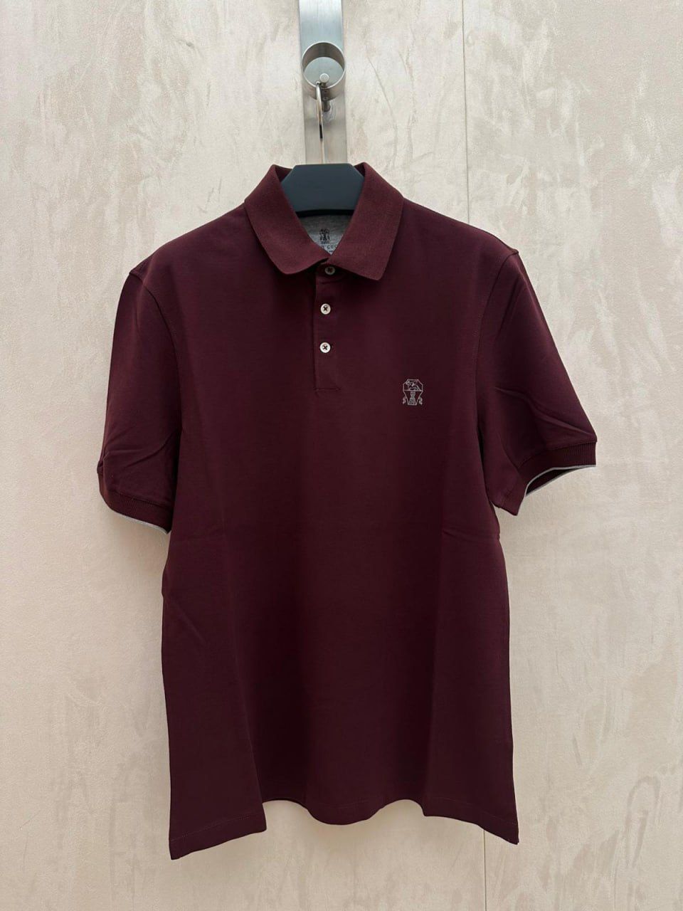 Cotton Piqué Polo Shirt with Embroidery