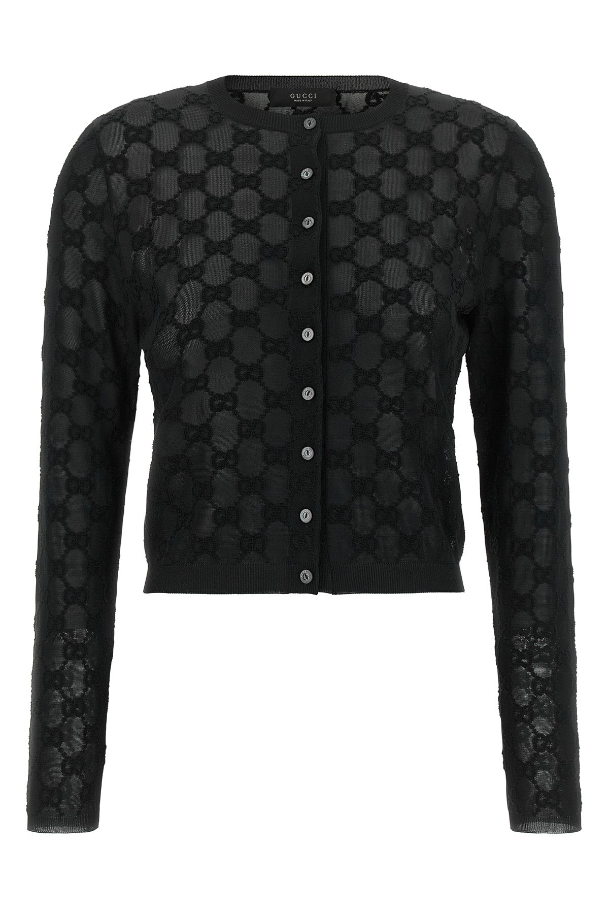 GG embroidery cardigan