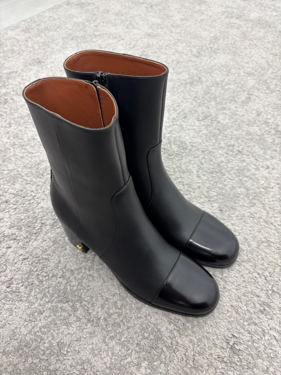 Cap-toe Ankle Boots