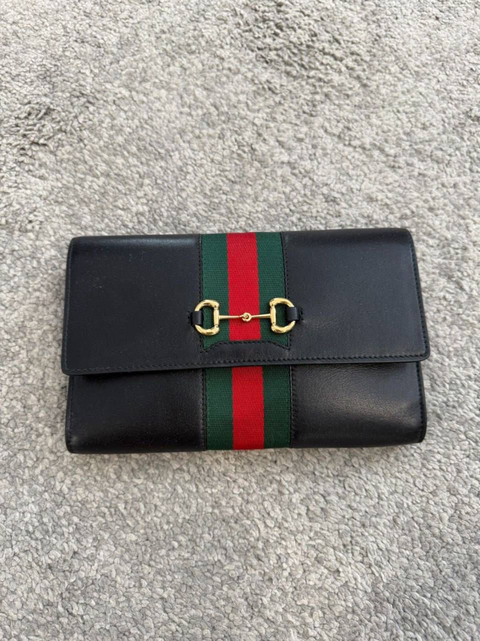 Sylvie Web Horsebit Continental Wallet