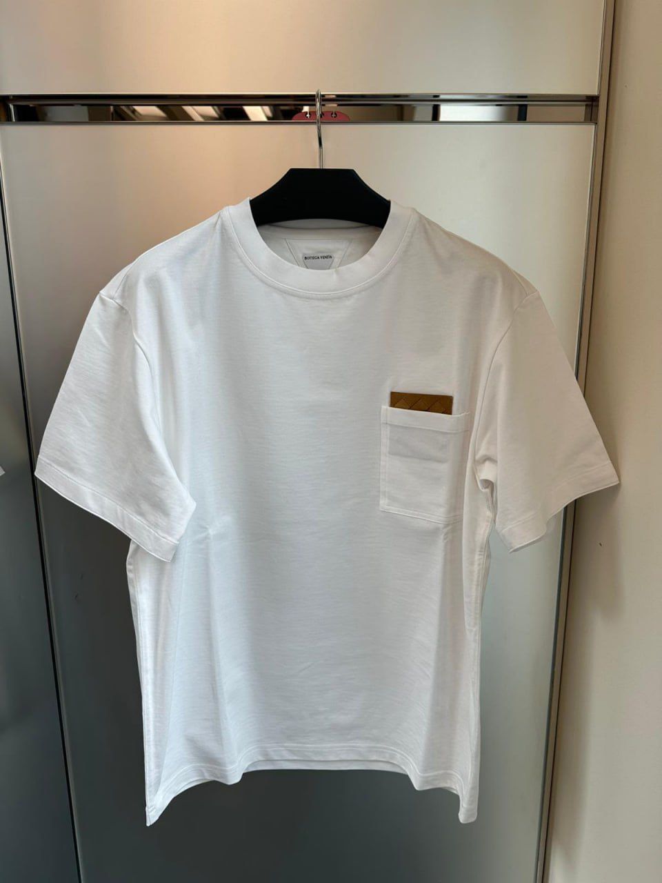 Intrecciato Leather Pocket T-Shirt