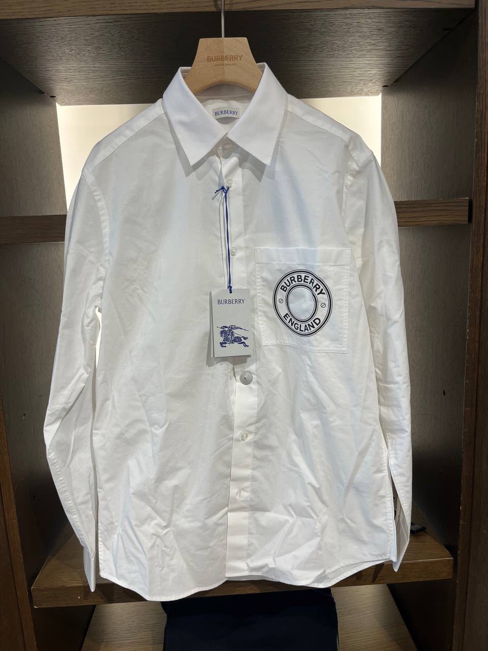 Logo Appliqué Cotton Poplin Shirt