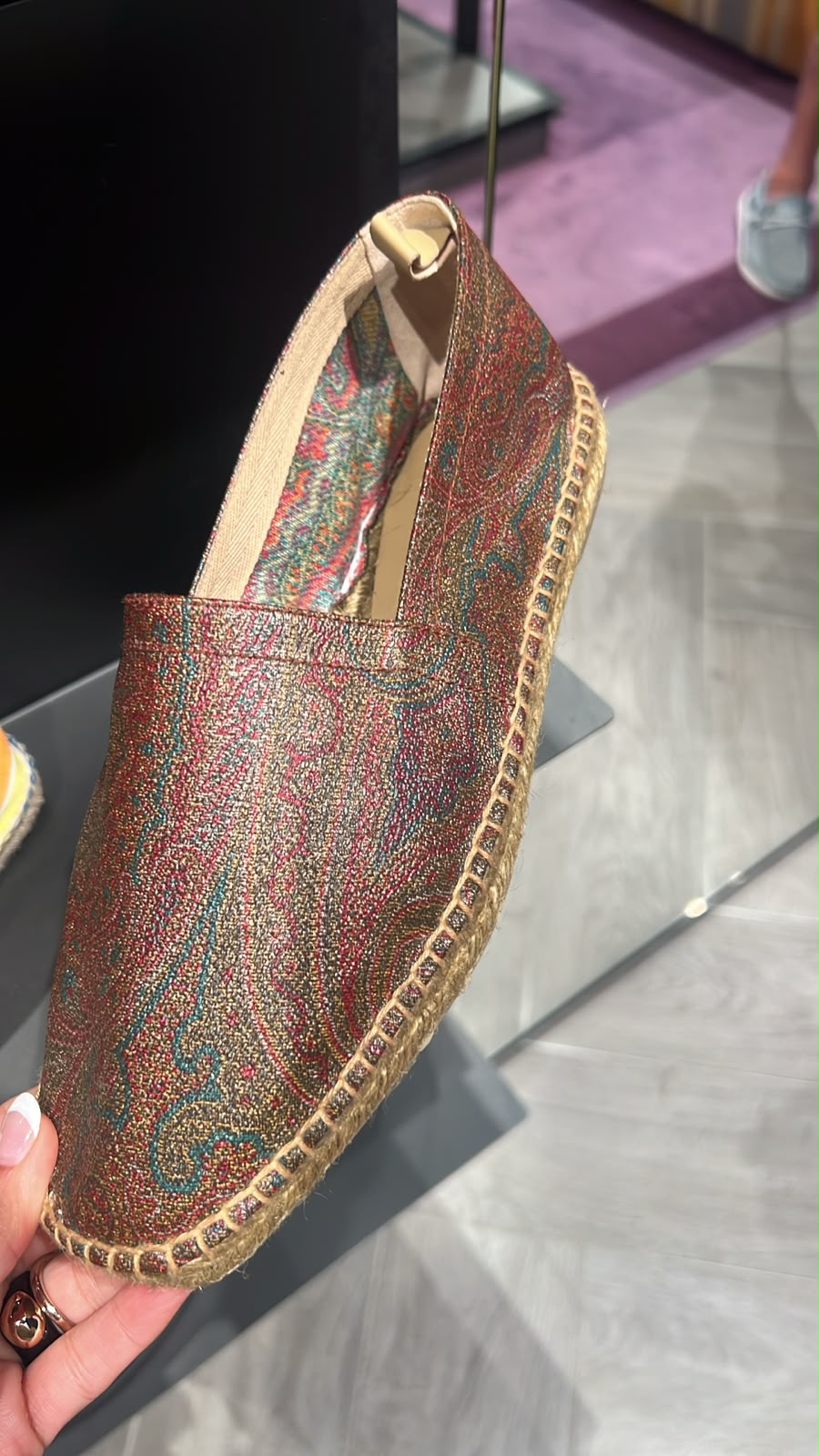 Paisley Print Espadrilles