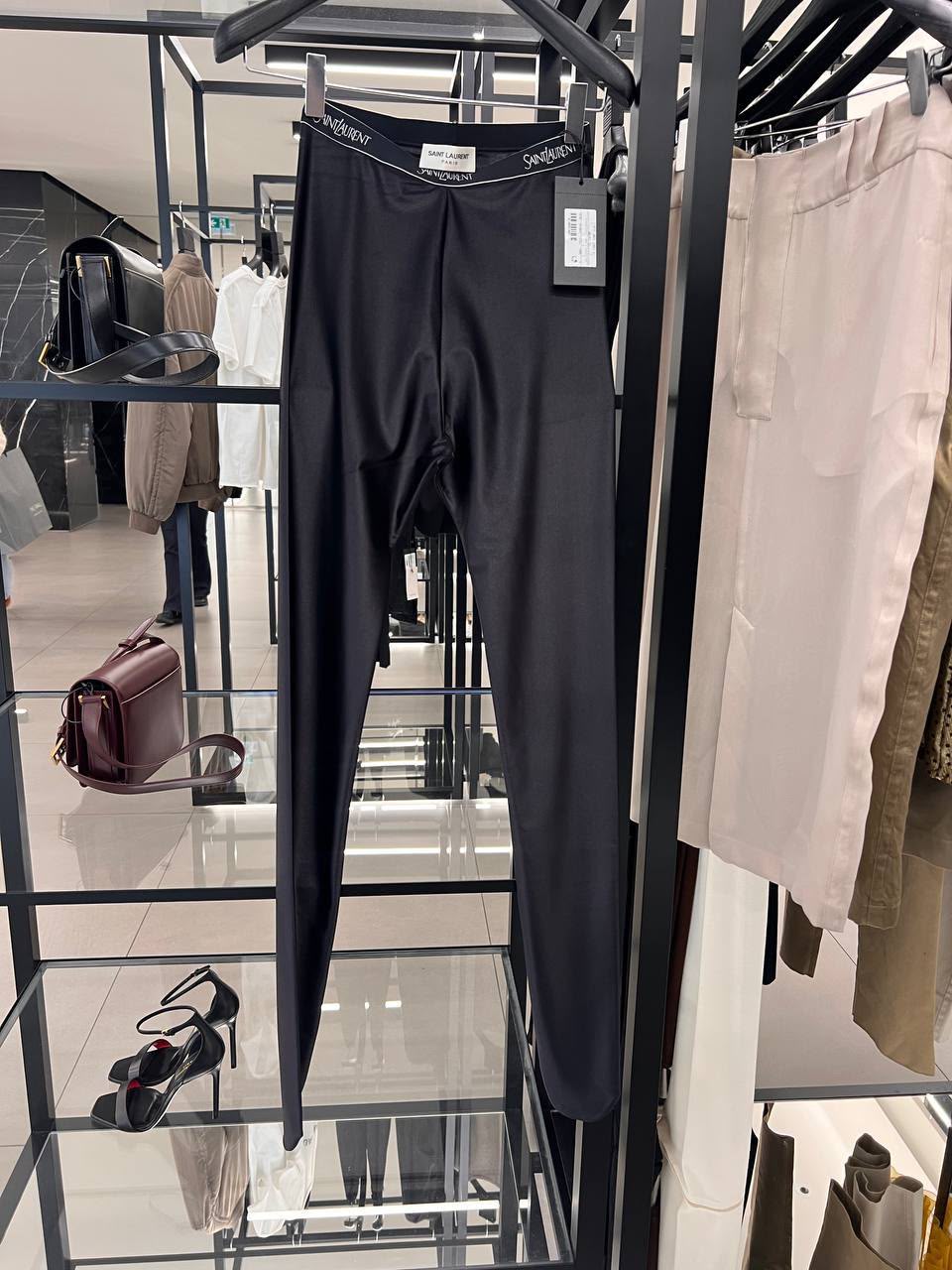 Logo-waistband leggings in jersey