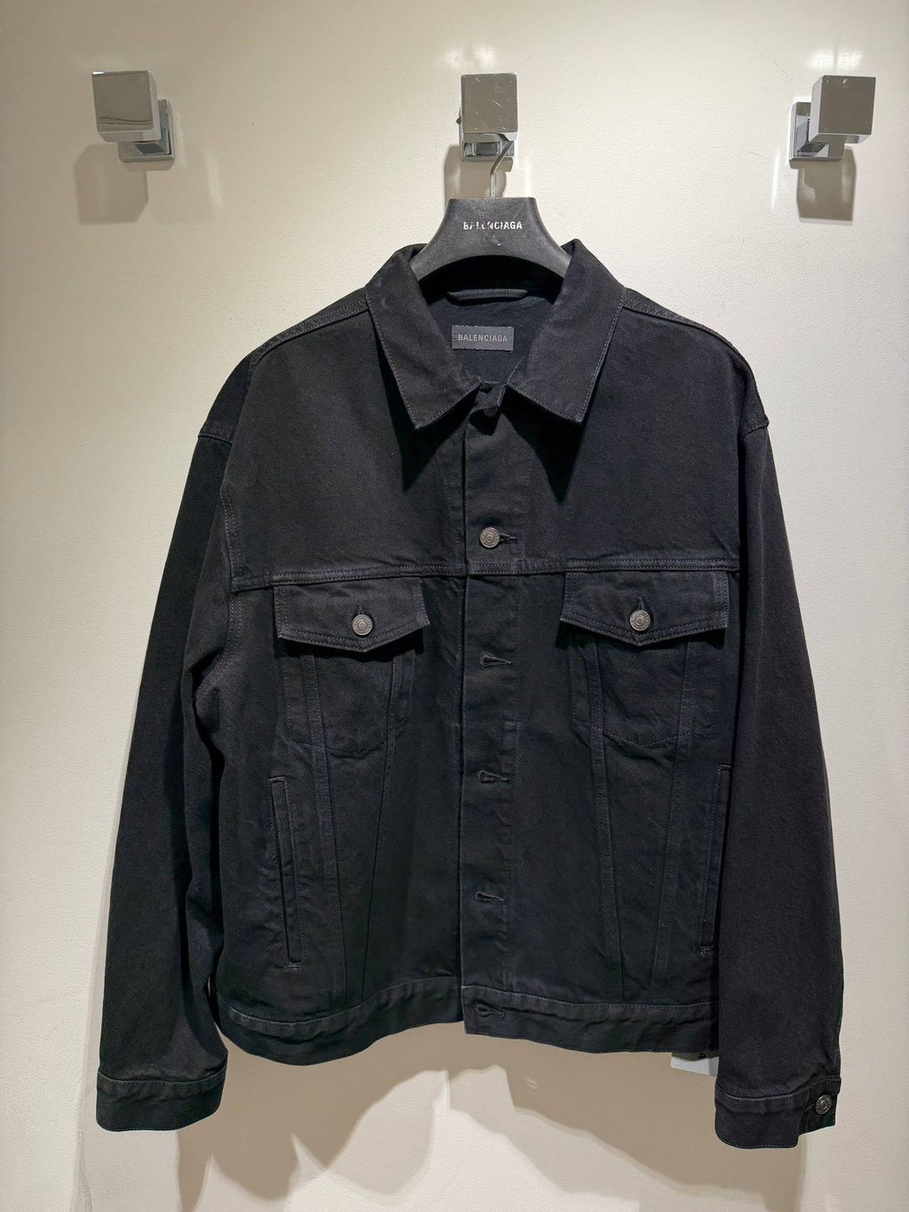 Rhinestone Logo Denim Jacket