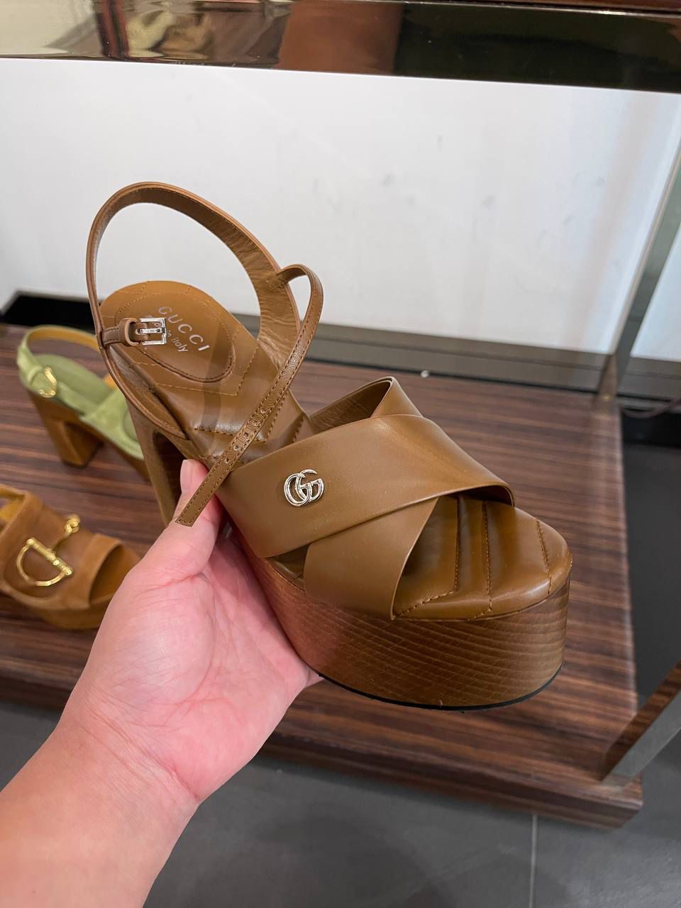Double G Platform Sandal