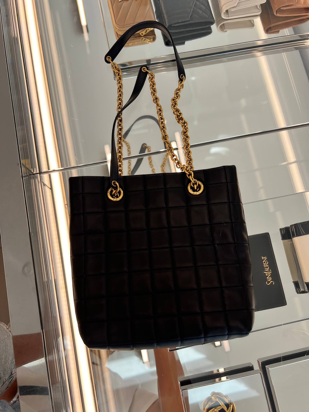 Jamie 4.3 Chain Tote Bag in Quilted Lambskin