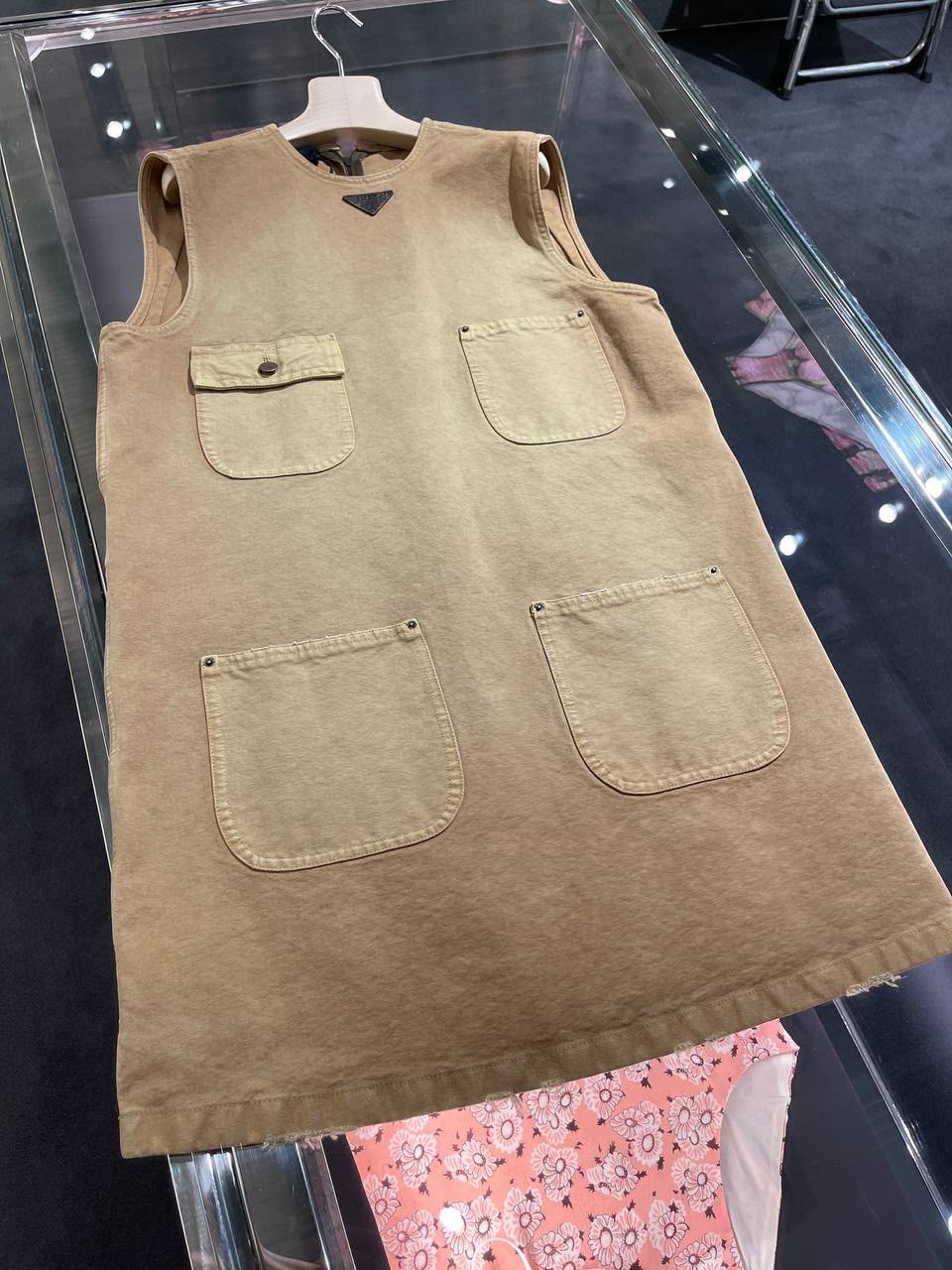 Denim mini dress