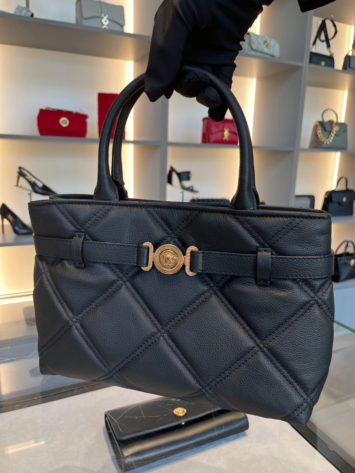 Quilted Leather Tote Bag