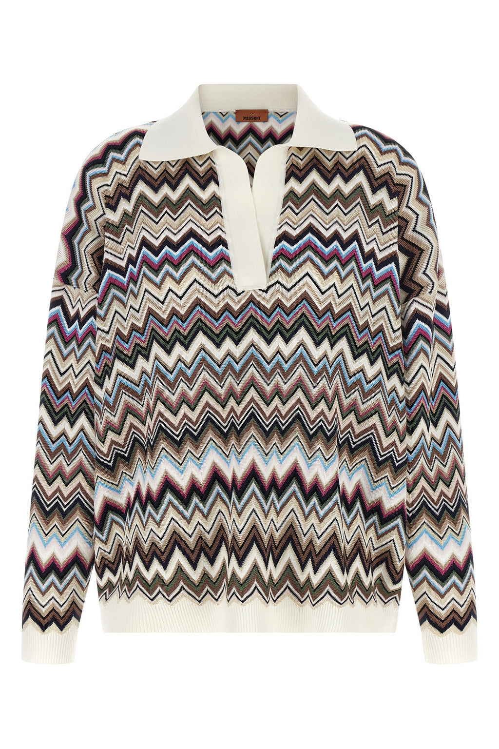 Zigzag polo shirt