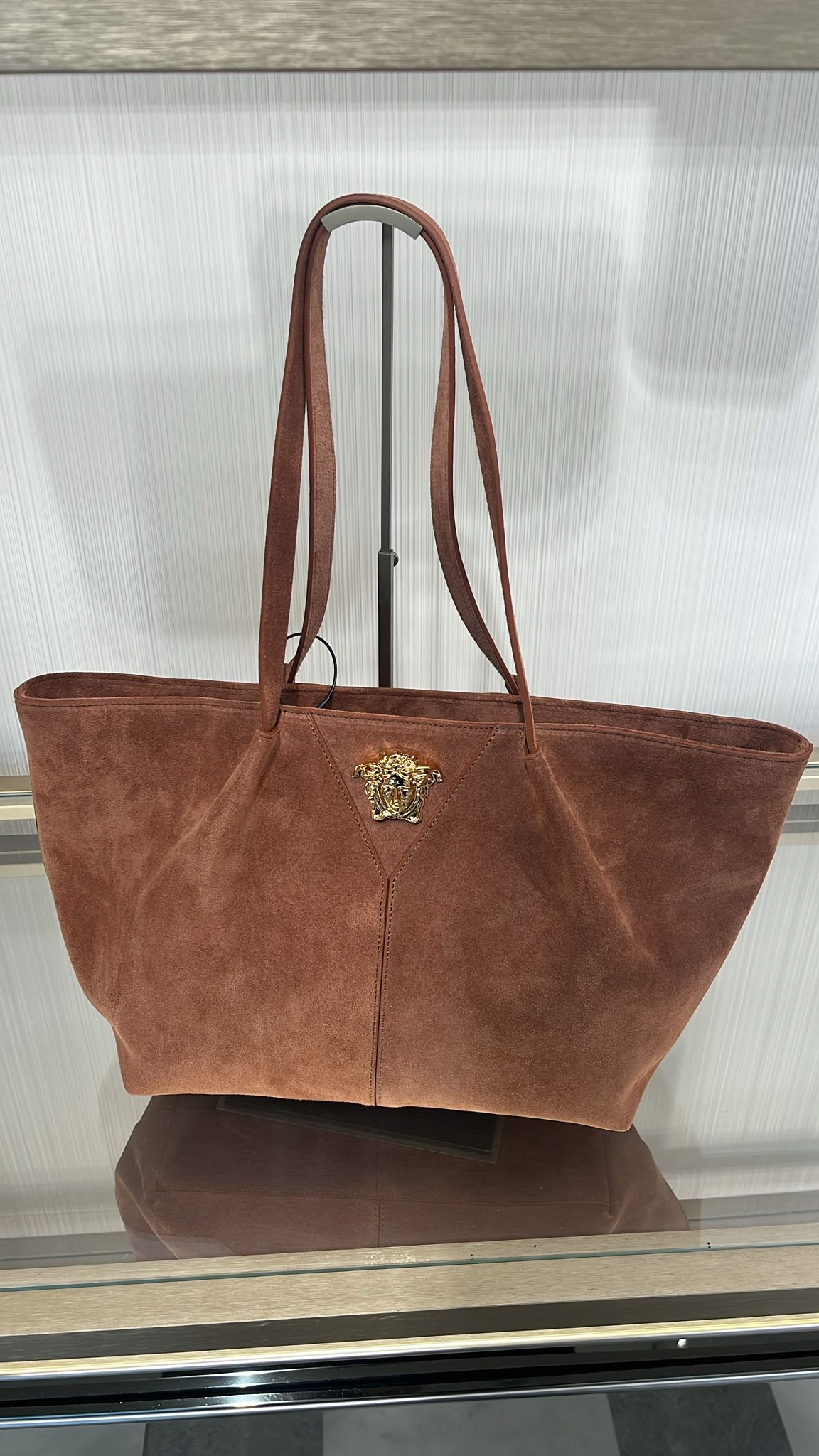 La Medusa Suede Tote Bag