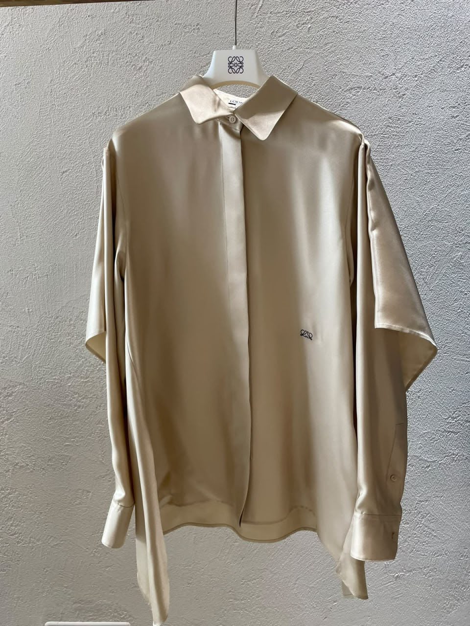 Cut-out Silk Shirt
