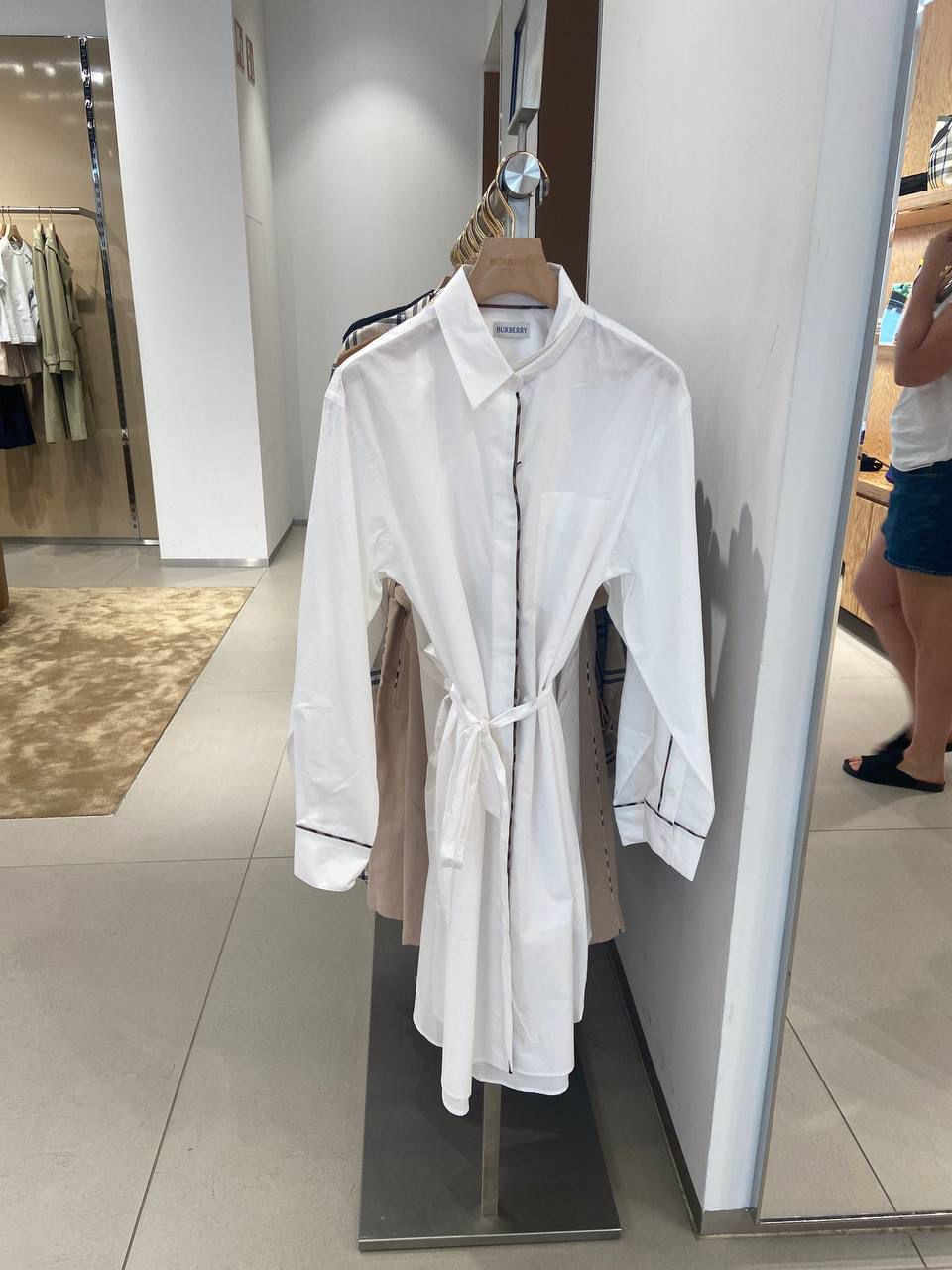 Cotton Poplin Shirt Dress