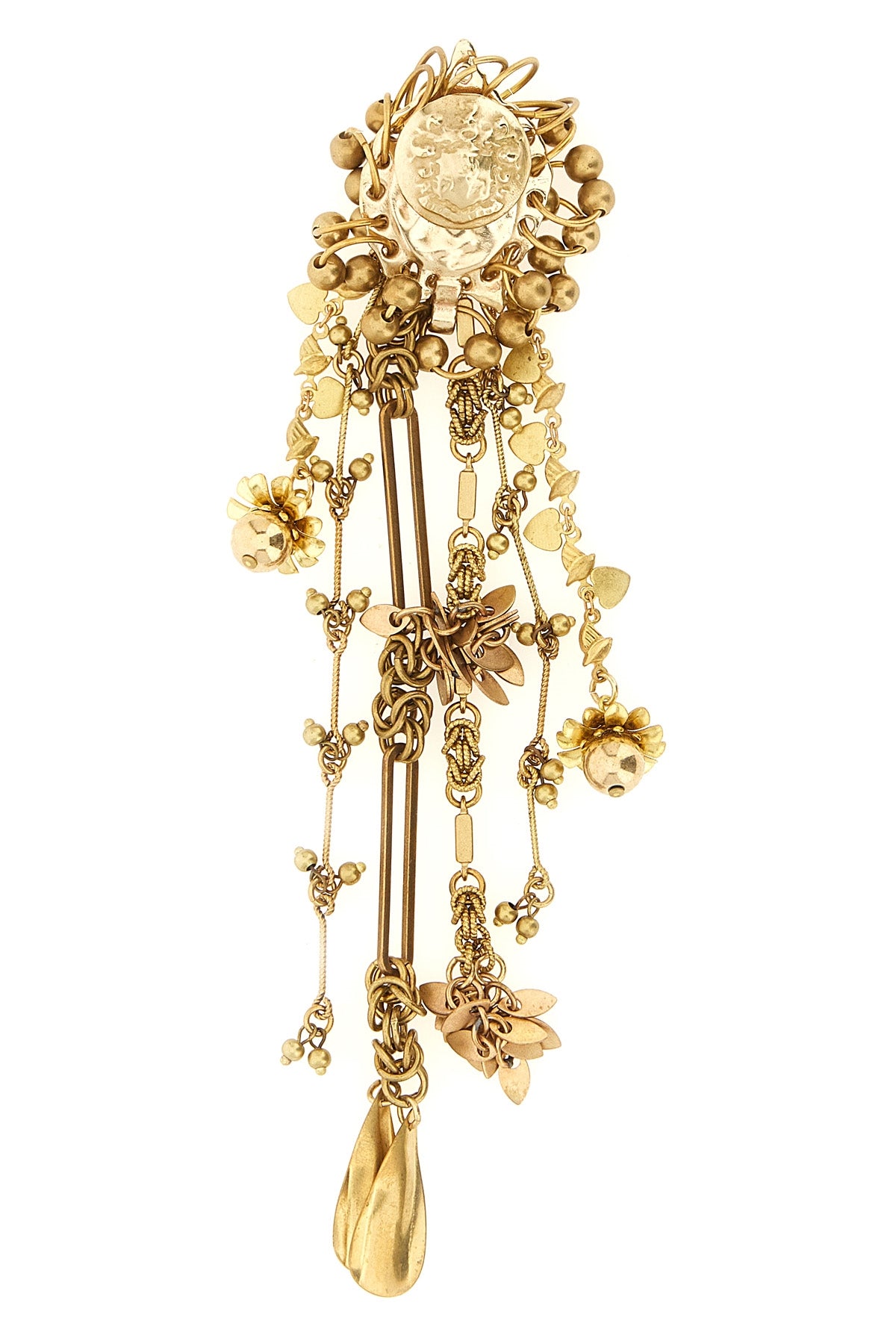 Cascade pendant brooches