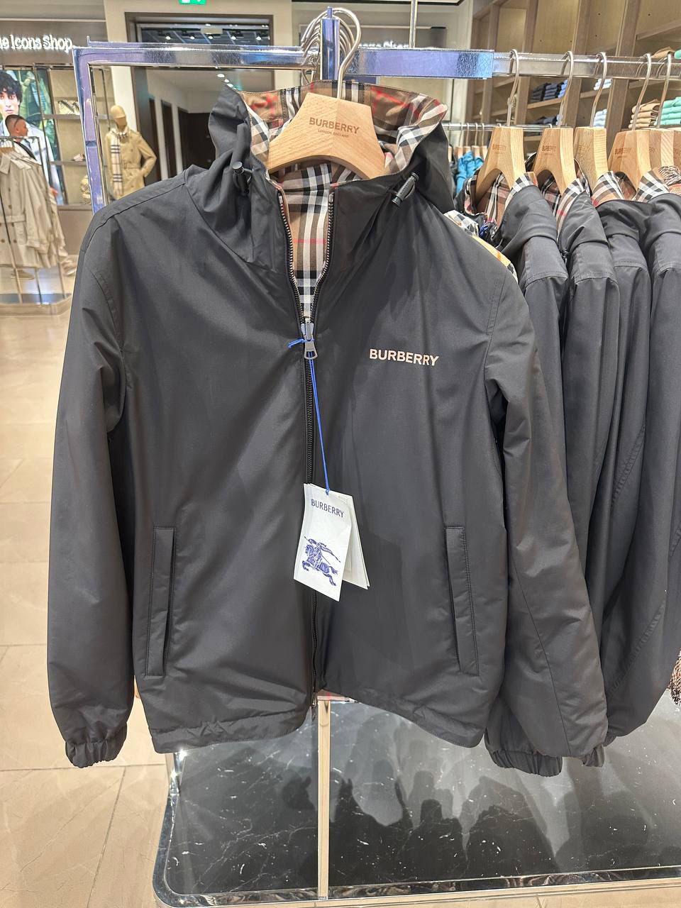 Reversible Vintage Check Hooded Jacket