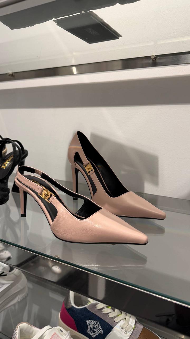 Medusa Head Slingback Pumps