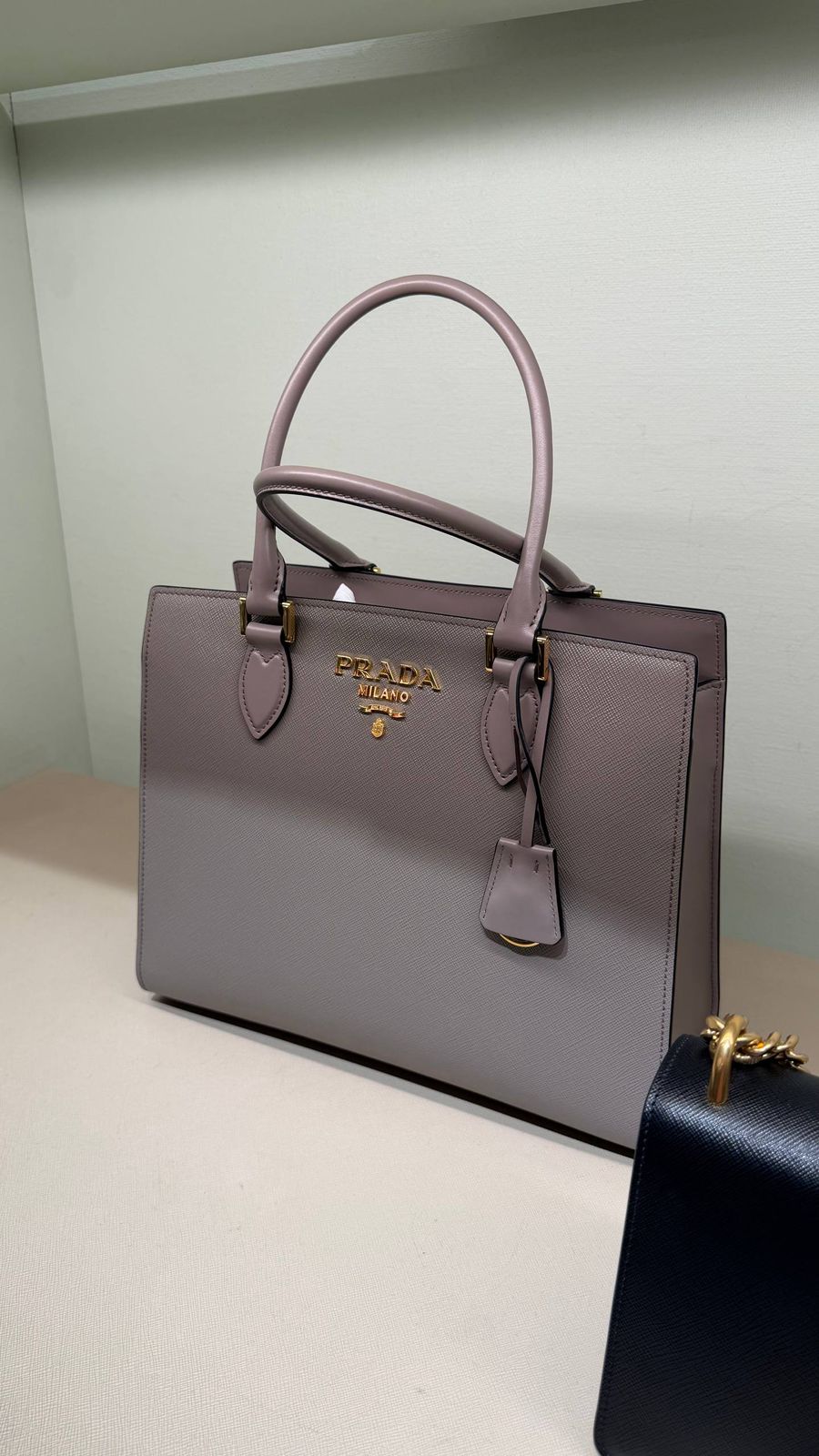 Prada Saffiano Leather Tote Bag