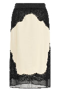 Lace insert skirt