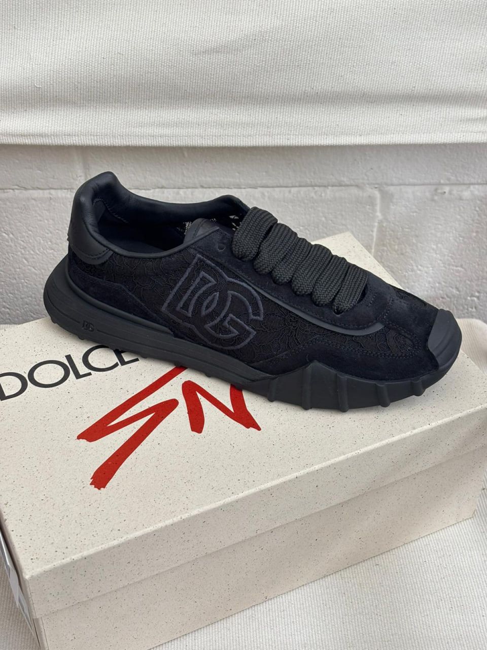 Daymaster sneakers in lace and suede