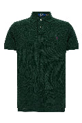 Cotton polo shirt with embroidered logo
