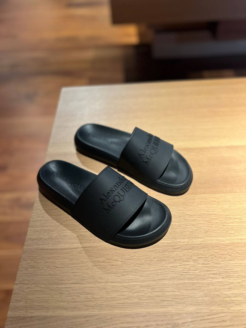Logo-Embossed Rubber Slides